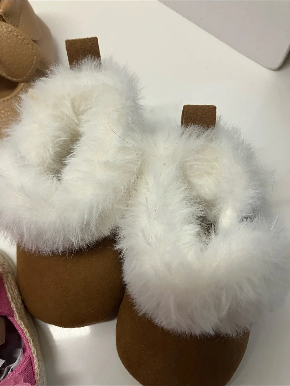 Five pairs Size 1 girls baby shoe lot